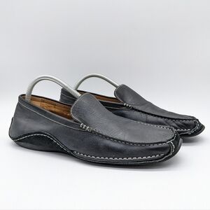 Steve Madden black leather slip on 8.5